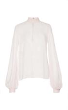 Giambattista Valli Mockneck Blouse