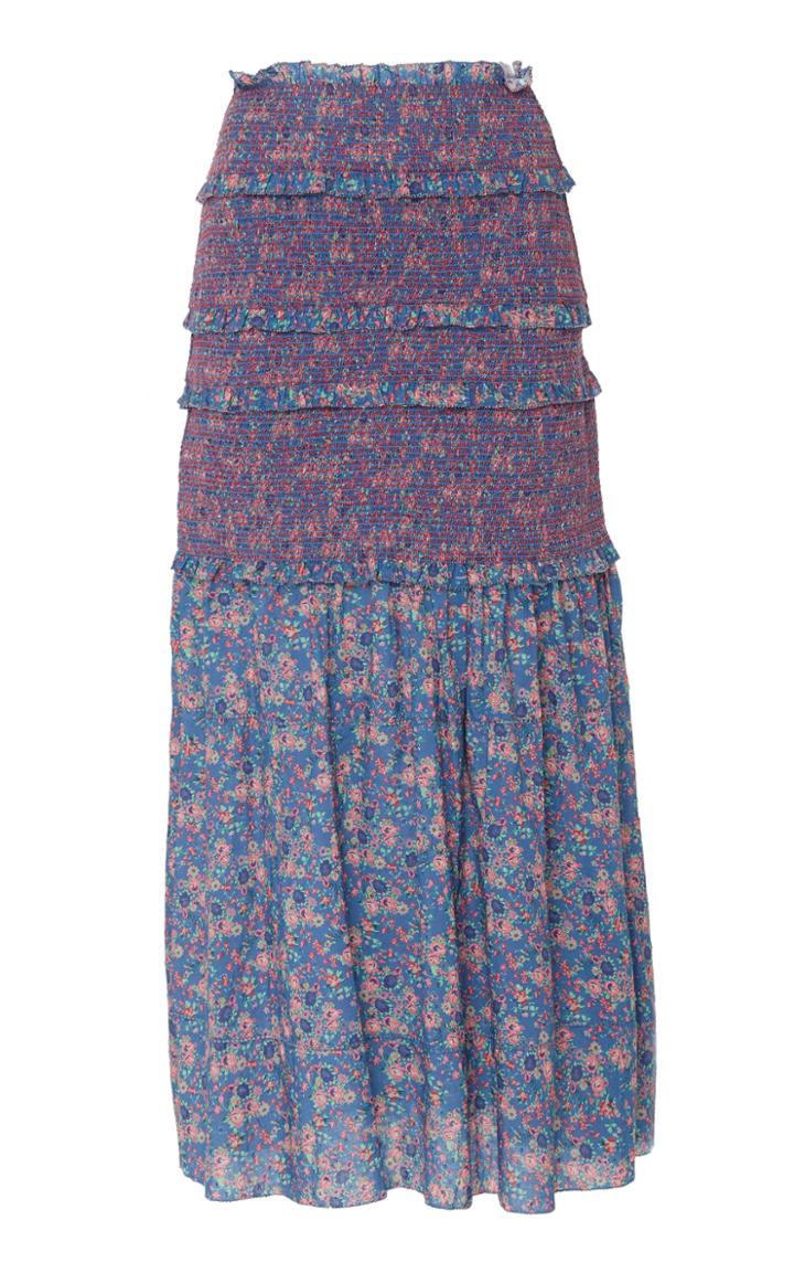 Loveshackfancy Iva Frill Midi Skirt