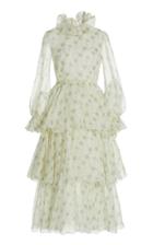 Moda Operandi Brock Collection Rosephine Silk Floral A-line Dress