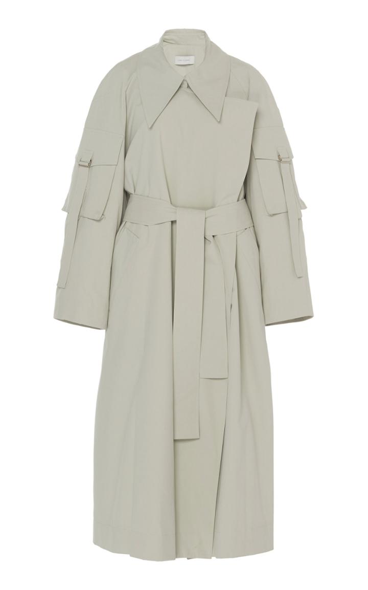 Moda Operandi Low Classic Sleeve Pocket Trench Coat Size: L