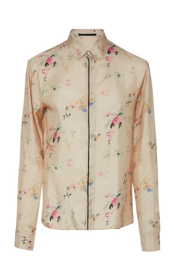 Haider Ackermann Floral-print Long Sleeve Shirt