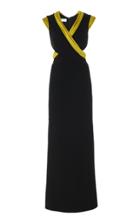 Tre By Natalie Ratabesi Rhea Wrap Silk Gown