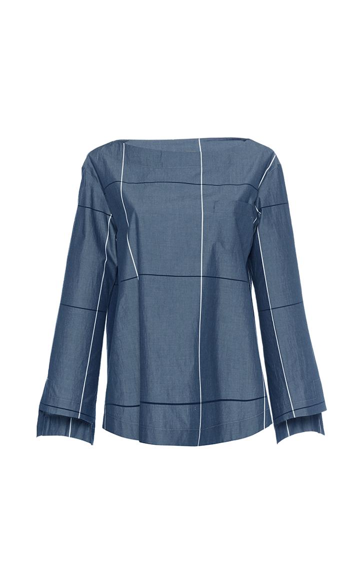 Erika Cavallini Striped Jewel Blouse