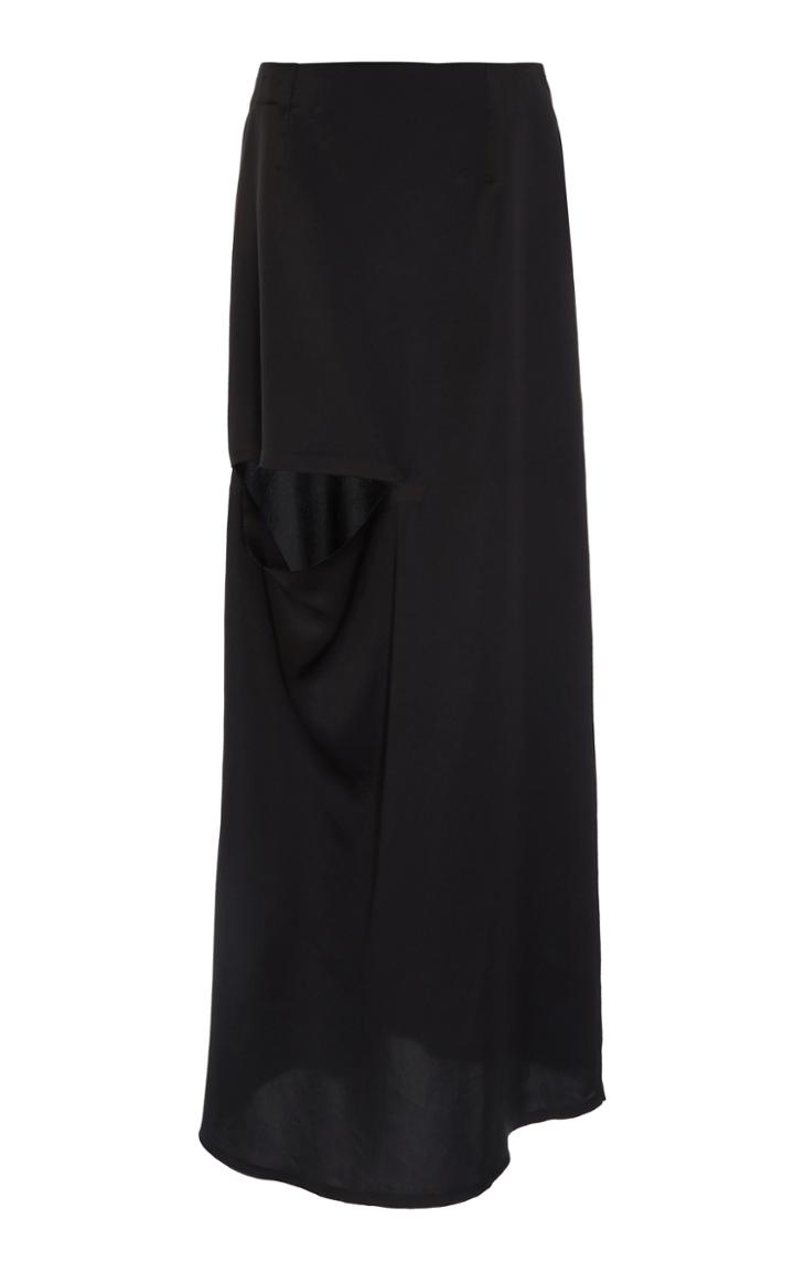 Jw Anderson Asymmetric Bonded Skirt With Cut Out Detail