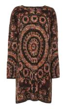Figue Alanis Medallion-print Alpaca And Silk-blend Sweater Dress