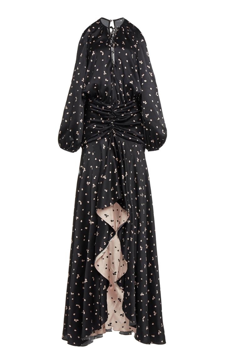 Moda Operandi Silvia Tcherassi Mattie Cold-shoulder Silk Dress