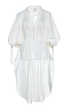 Moda Operandi Aje Allgro High-low Linen-silk Blend Blouse Size: 4
