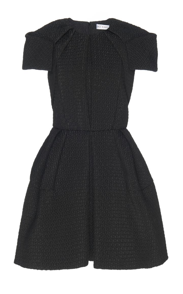 Dice Kayek Black Pleated Dress