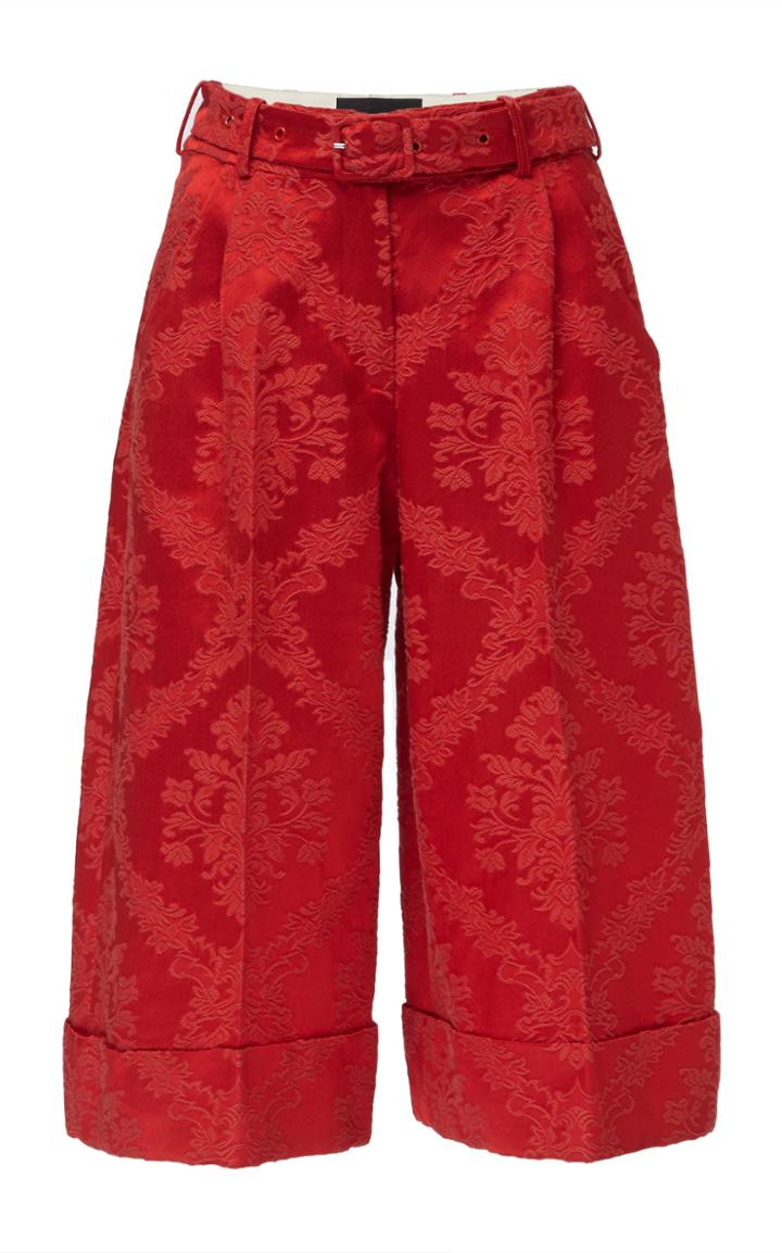 Simone Rocha Wallpaper Flock Marabou Belted Tailored Short