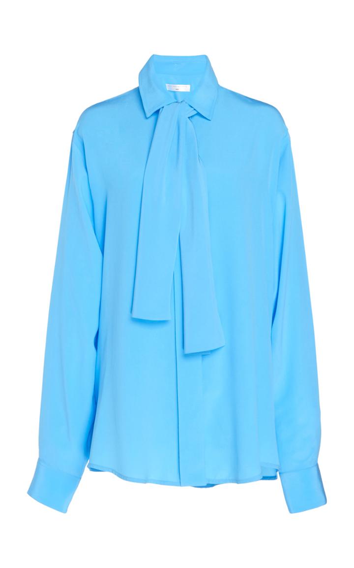 Victoria Beckham Necktie Silk Blouse