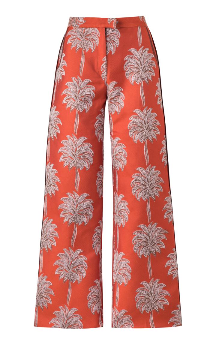 Maison Alma Embroidereded Wide Leg Pants