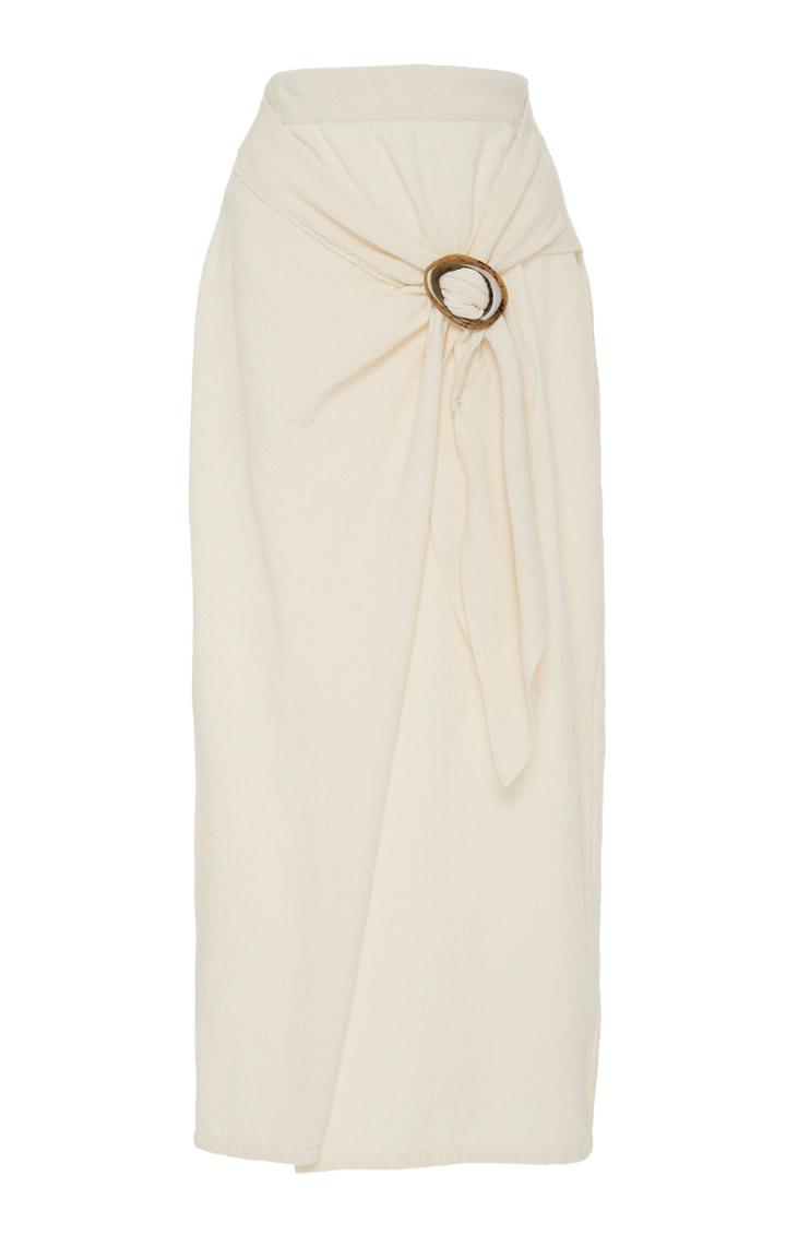 Nanushka Sasha Terry Knit Midi Skirt