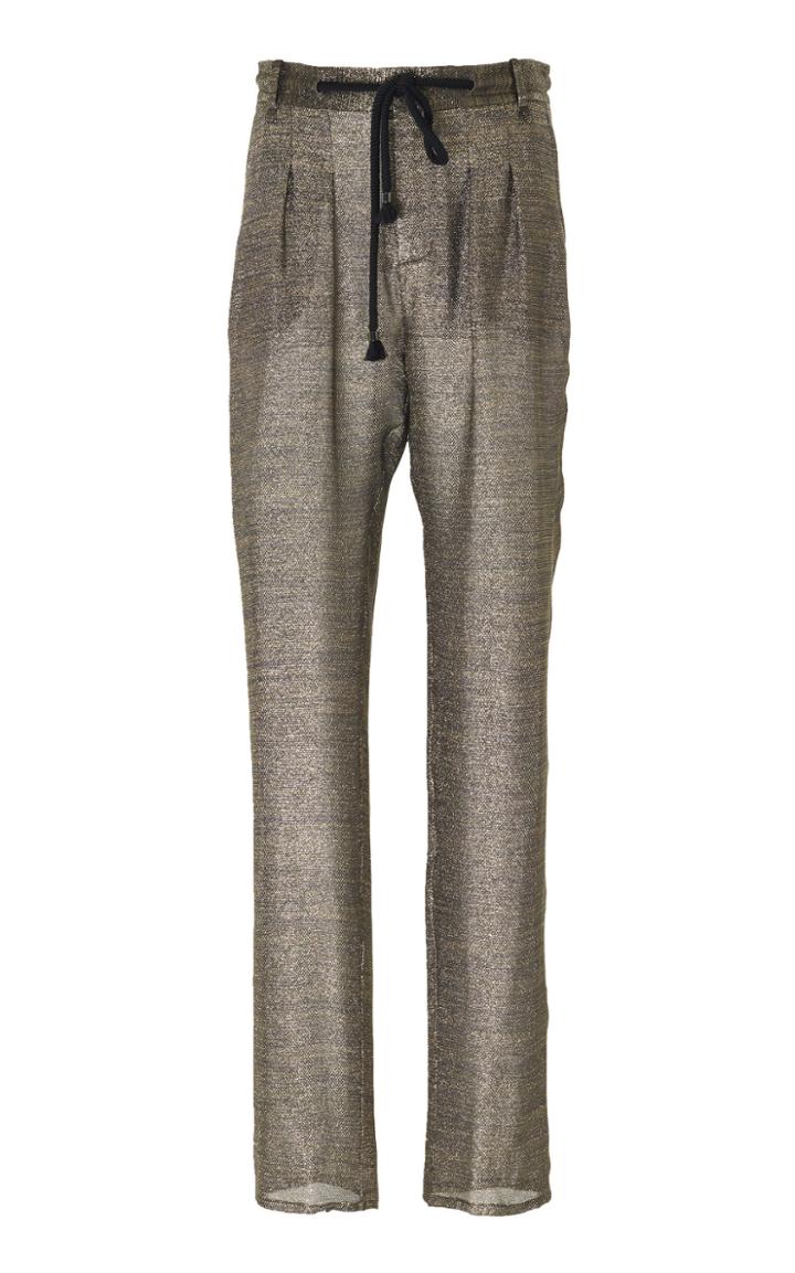 Roland Mouret Biltmore Straight-leg Lurex Pants