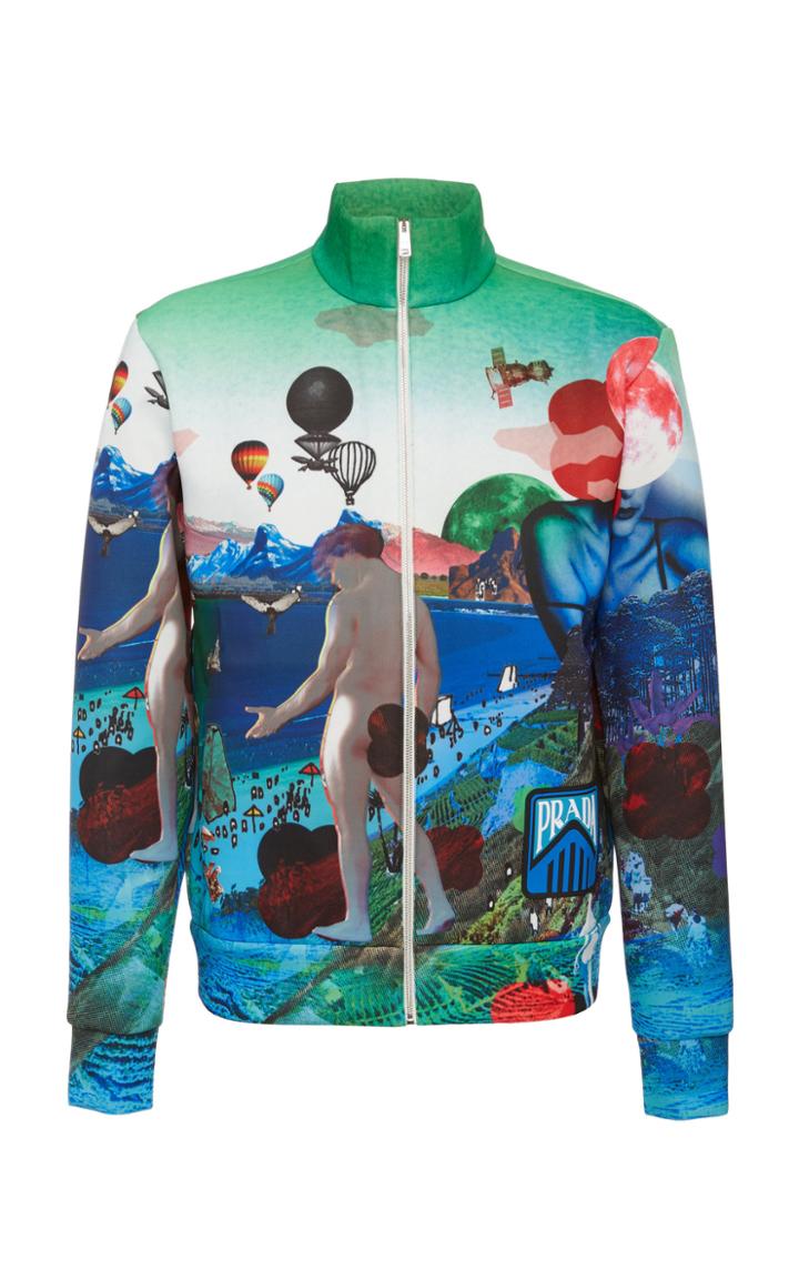 Prada Printed Shell Track Jacket