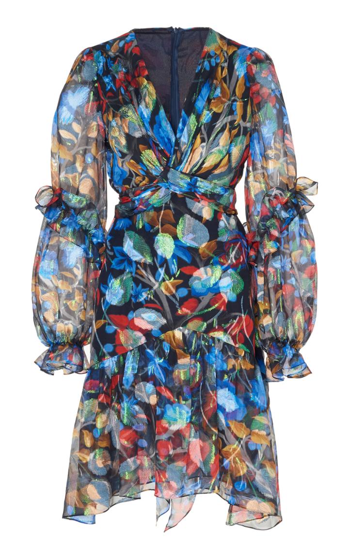 Peter Pilotto Iridescent Georgette Dress