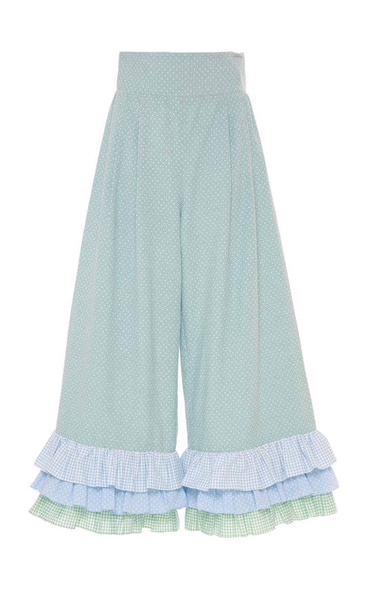 Luisa Beccaria Ruffle Flare Pant