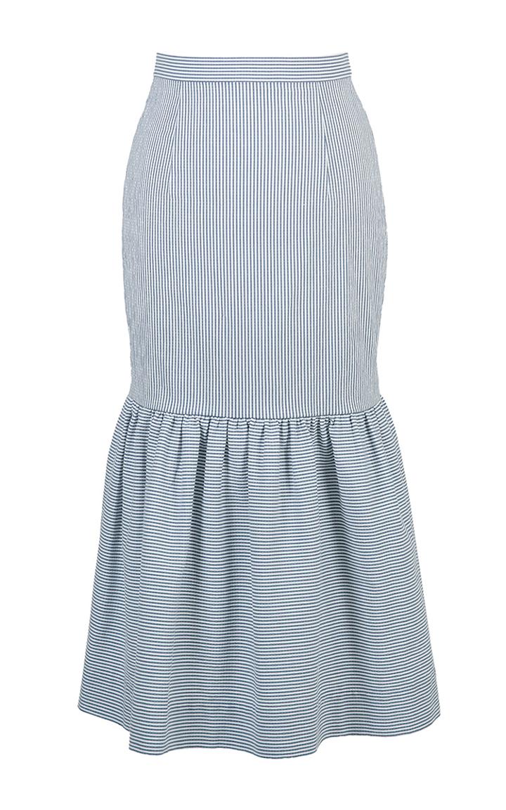 Lena Hoschek Spray Seersucker Mermaid Skirt