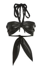 Nanushka Laisa Leather Halterneck Bandeau