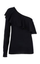 La Doublej Supreme Frilled Collar Extrafine Wool Top