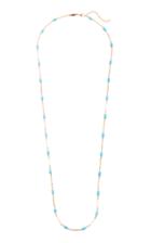 Jacquie Aiche 14k Rose Gold Turquoise And Bar Necklace