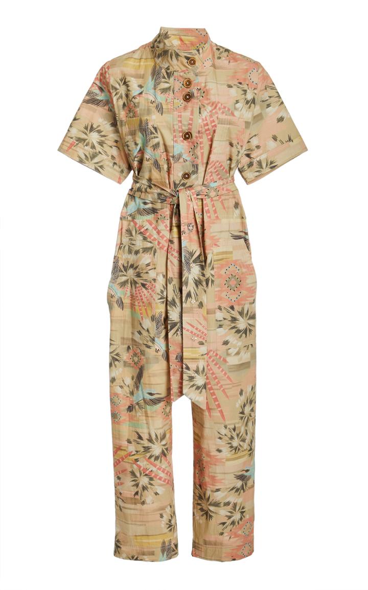 Moda Operandi Chufy Nanuk Printed Cotton Canvas Jumpsuit