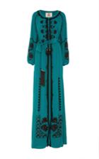 Figue Emerald Tula Beaded Gown
