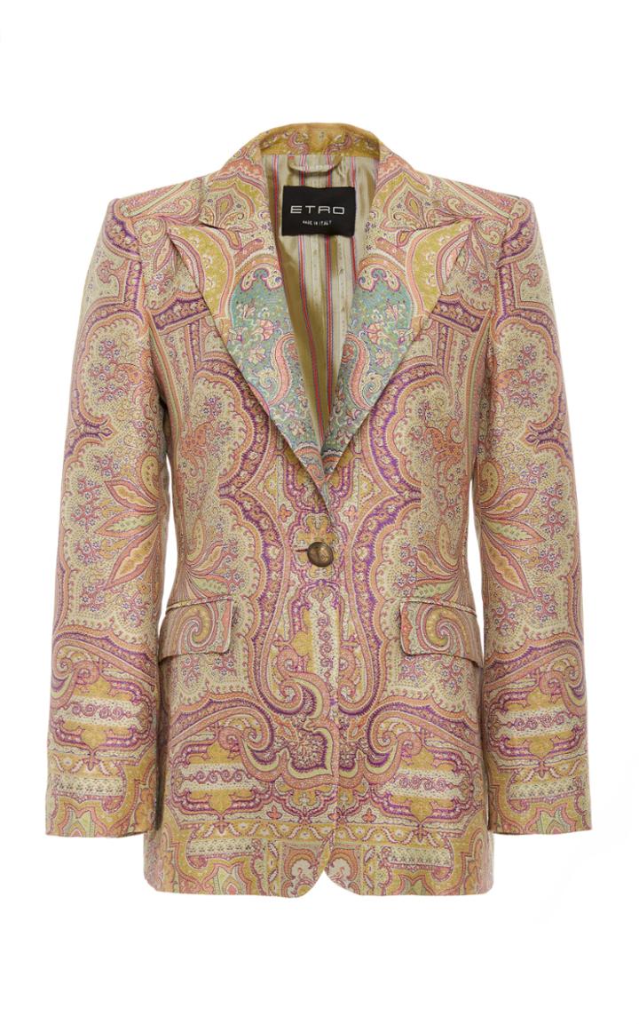 Etro Paisley Cotton-silk Blend Blazer