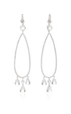 Nina Runsdorf Moonstone And Rose Cut Diamond Earrings