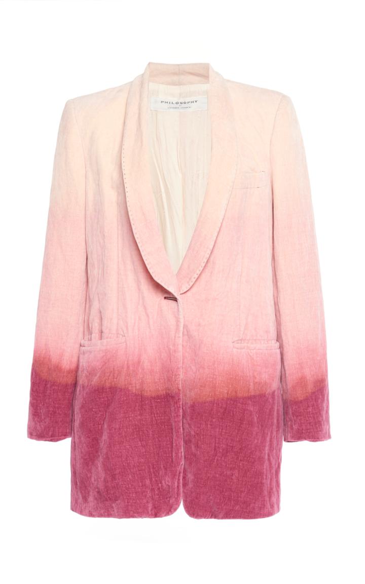 Moda Operandi Philosophy Di Lorenzo Serafini Ombre Washed Velvet Blazer