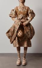 Moda Operandi Simone Rocha A-line Jacquard Bow Skirt