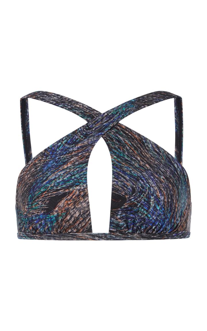 Salinas Flash Crossover Halter Bikini Top