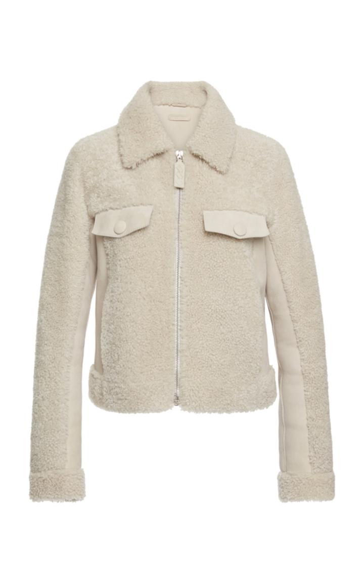 Bottega Veneta Leather-trimmed Shearling Jacket