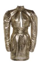 Dundas Cutout Metallic Lame' Dress