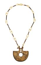 Moda Operandi Lisa Eisner Wyoming Black Jade Reversable Lunar Eclipse Necklace