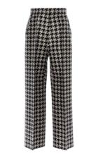 Dice Kayek Virgin Wool Houndstooth Cropped Trousers