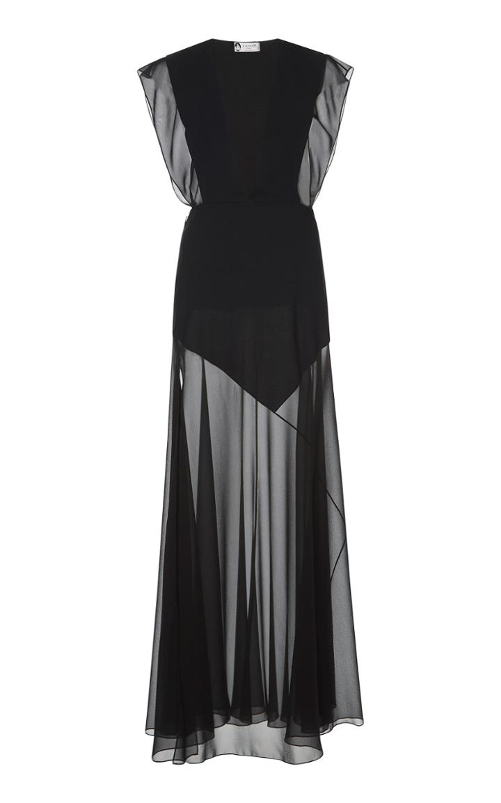 Lanvin Cap Sleeve Evening Gown