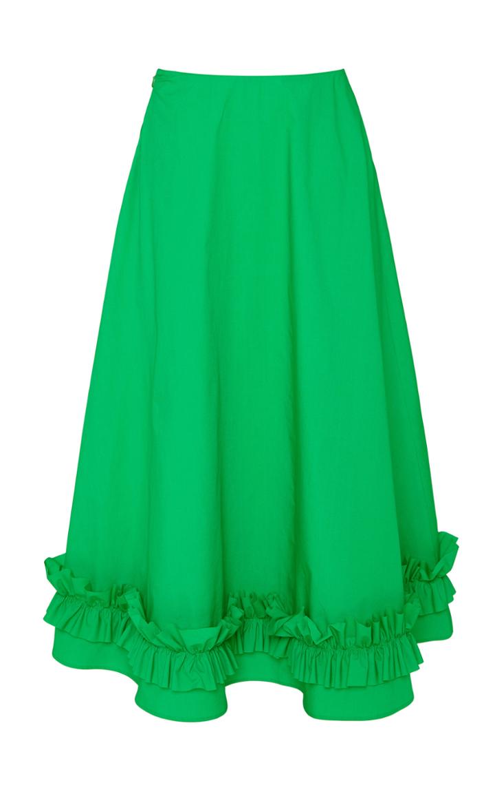 Moda Operandi Molly Goddard Morgan Frilled Hem Cotton Skirt