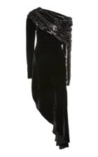 Monse M'o Exclusive: High Slit Long Sleeve Dress