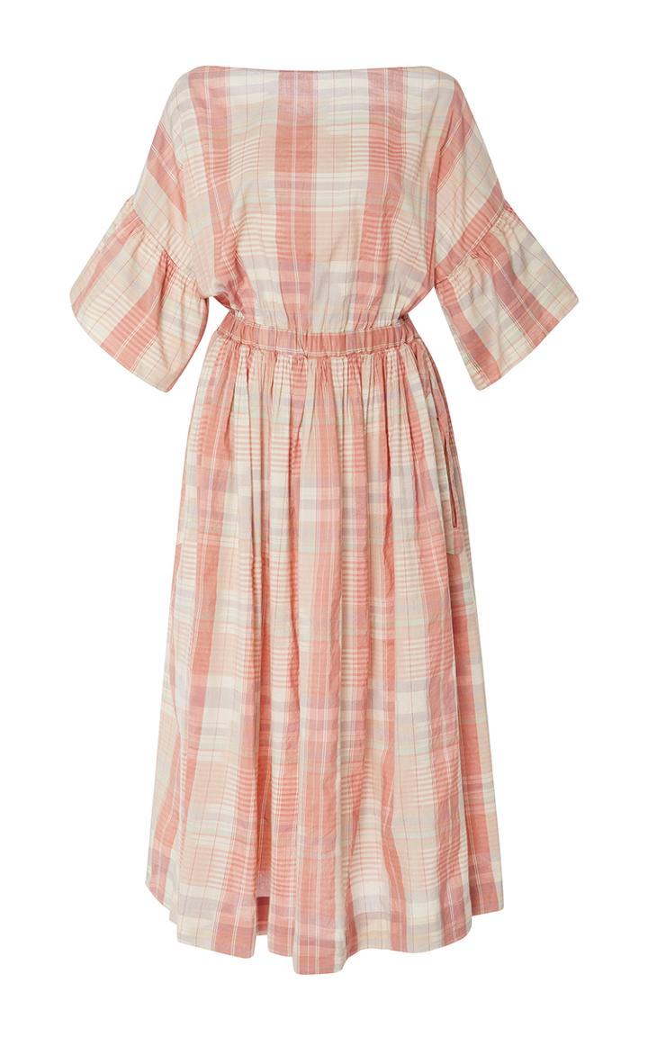 Ulla Johnson Neda Plaid Midi Dress
