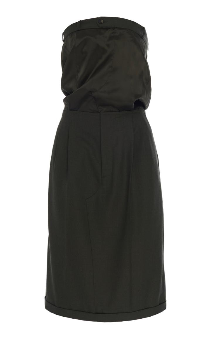 Moda Operandi Maison Margiela Strapless Wool Knee-length Dress Size: 38
