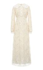 Miu Miu Metallic Lace Maxi Dress