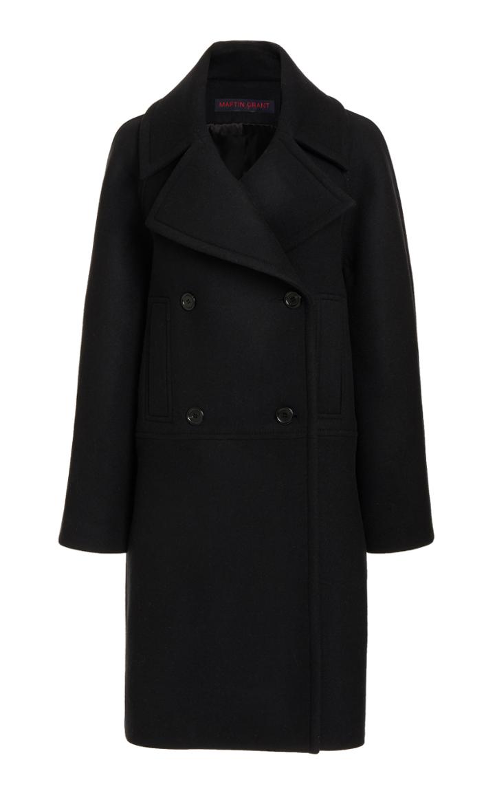 Moda Operandi Martin Grant Wool-blend Pea Coat