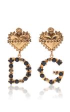 Dolce & Gabbana Heart Earrings With Logo