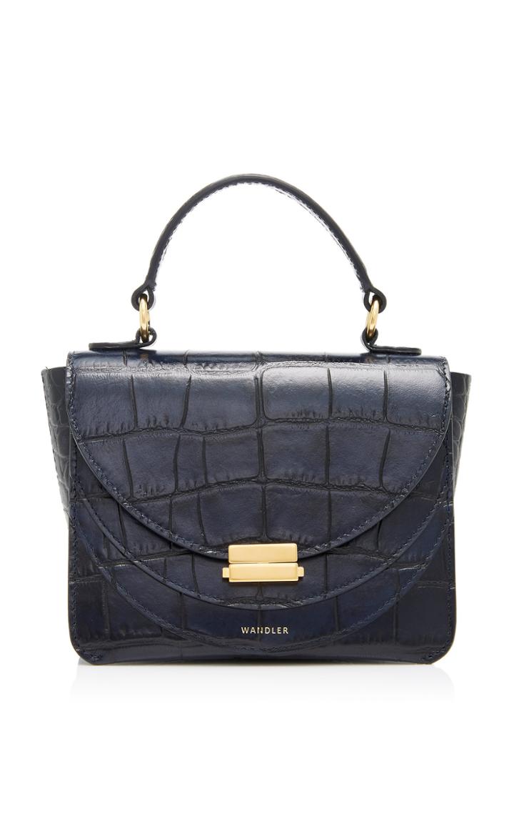 Wandler Luna Mini Croc-effect Leather Shoulder Bag
