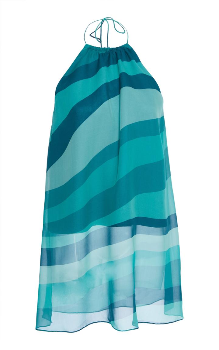 Jeffrey Dodd Draped Overlay Halter Top