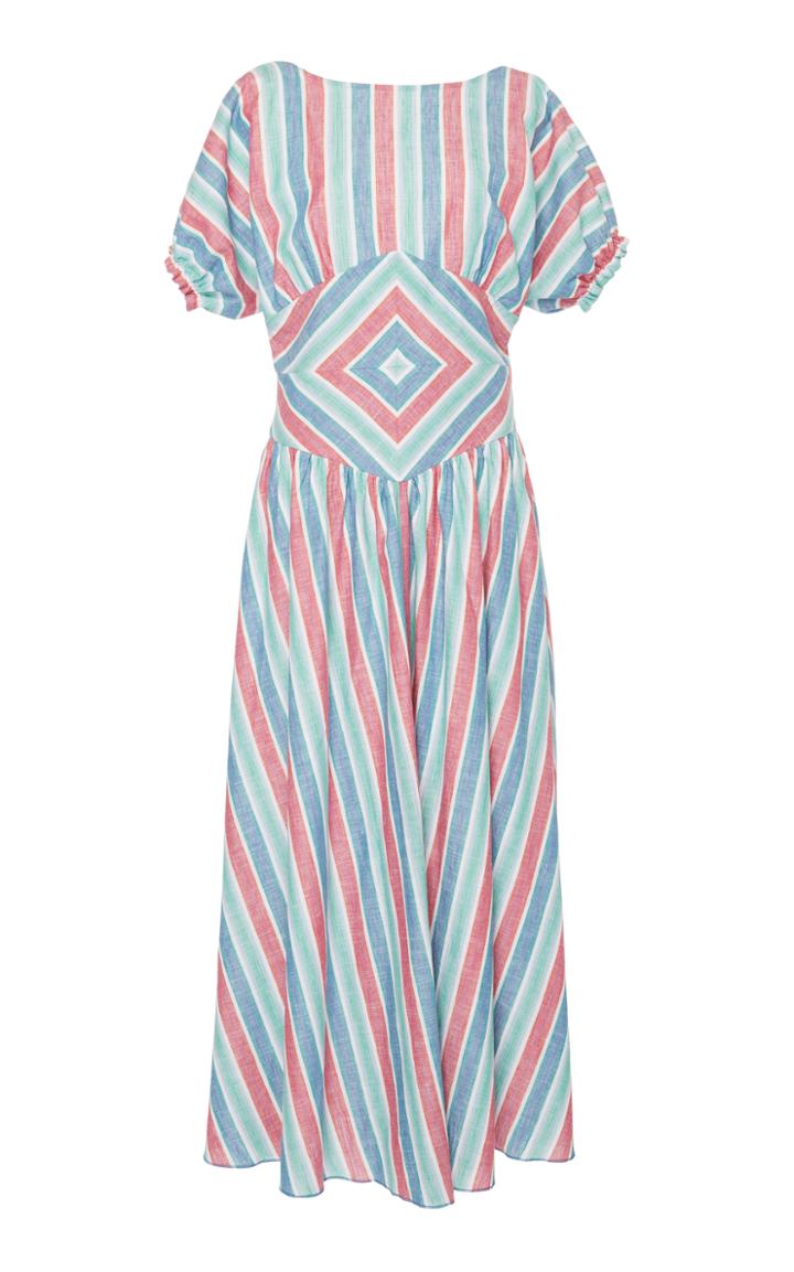 Gl Hrgel Multi Color Striped Dress