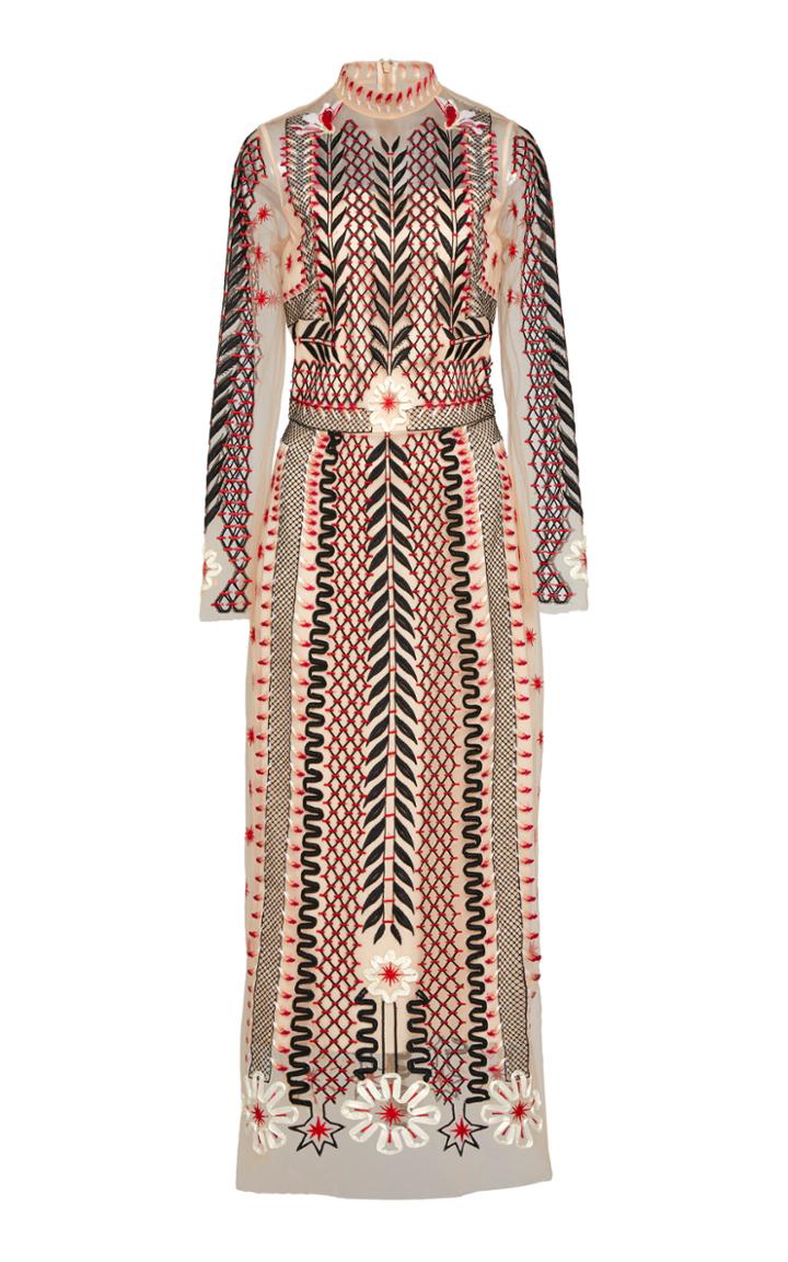 Temperley London Teahouse Sleeved Organza Dress