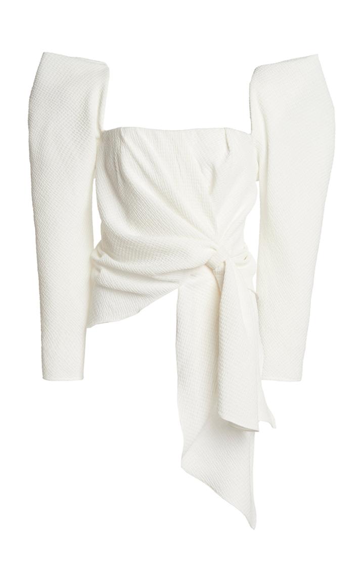 Moda Operandi Johanna Ortiz Snowy Texture Square Neck Top