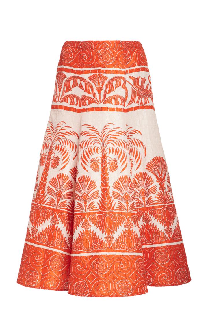 Moda Operandi Johanna Ortiz The Palm To Nadube Printed Silk-blend Skirt