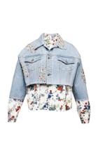 Anouki Light Blue Cropped Denim Jacket